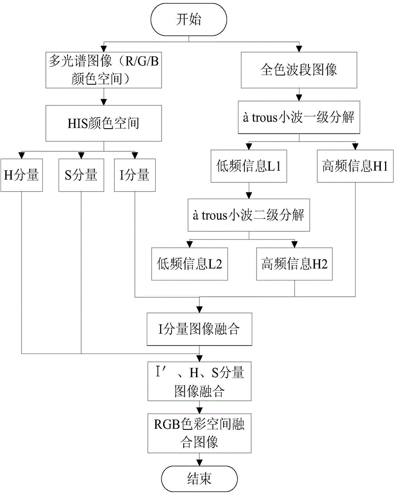 Processing method and system for image fusion