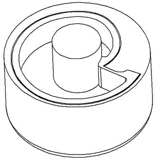 Structure of a separating disk used for blood continuous centrifugal separation