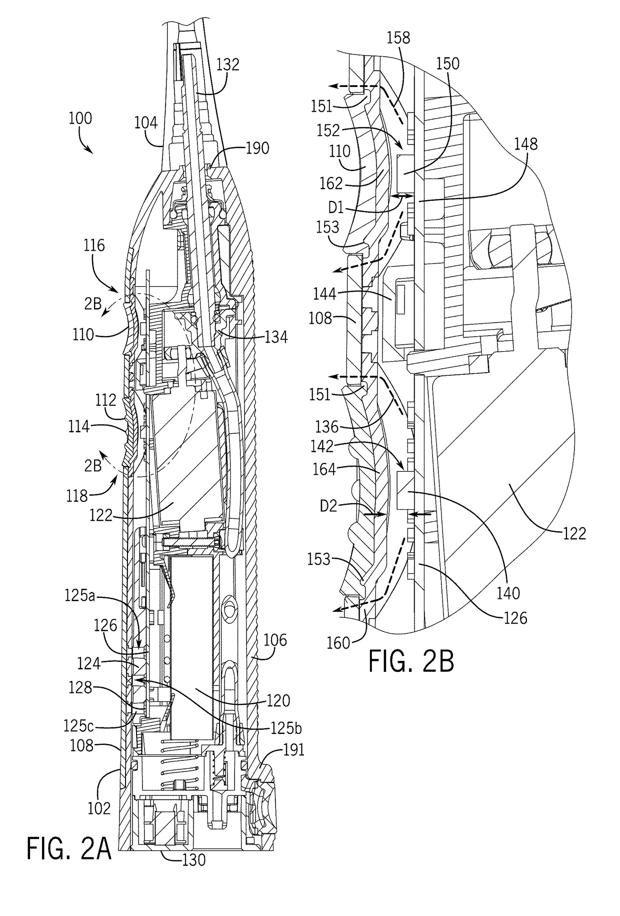 Brushing device with illumination features