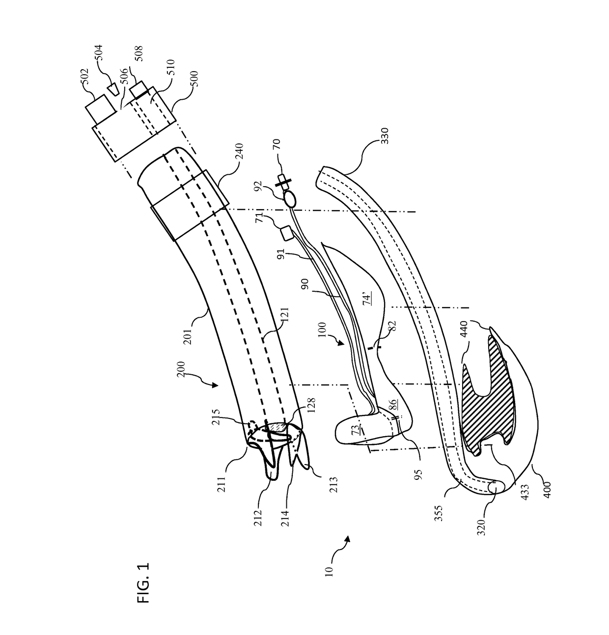 Laryngascope free airway device