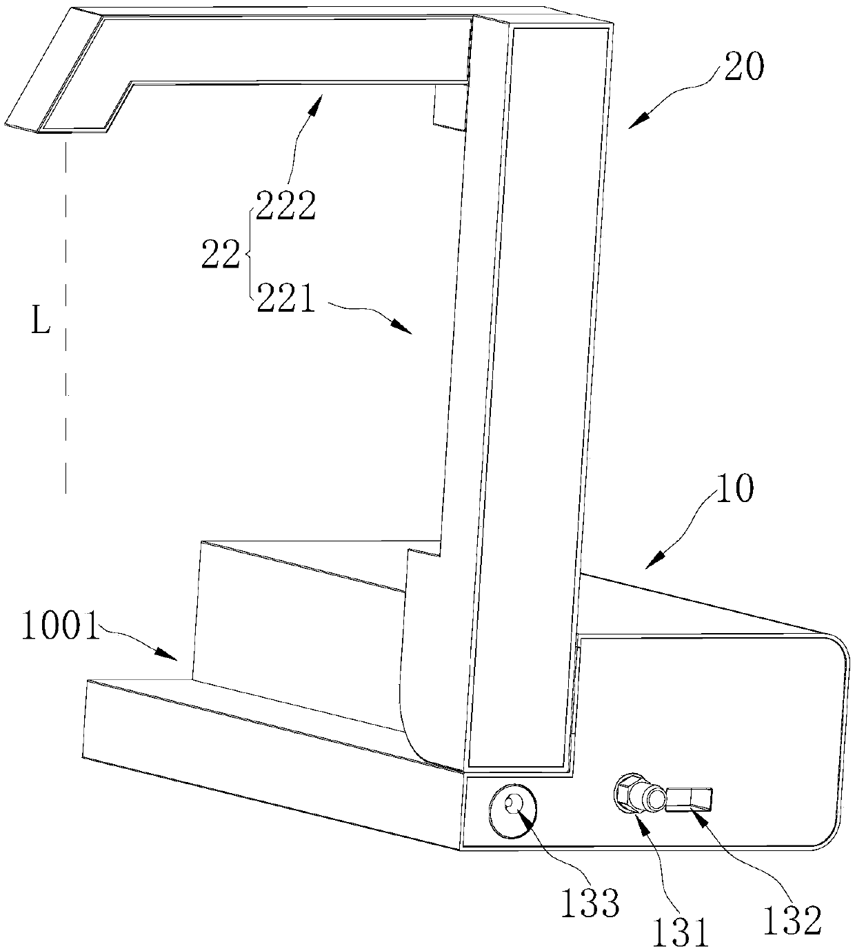 Automatic water return type tea table