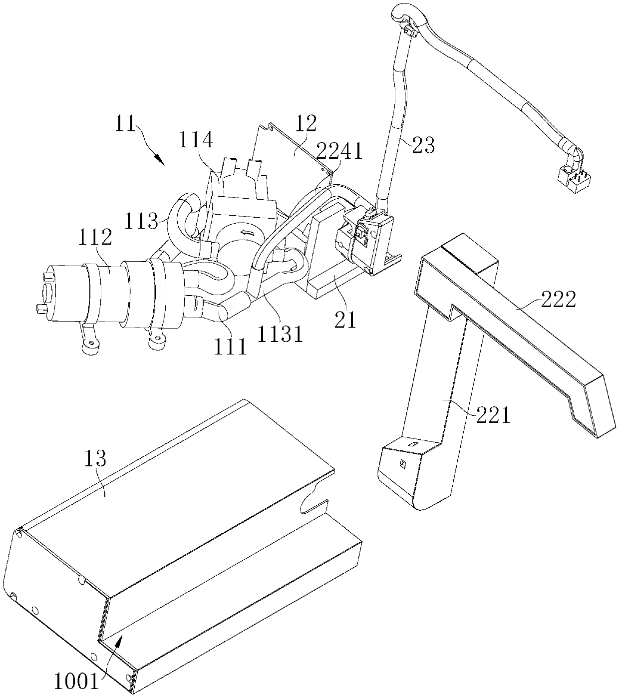 Automatic water return type tea table