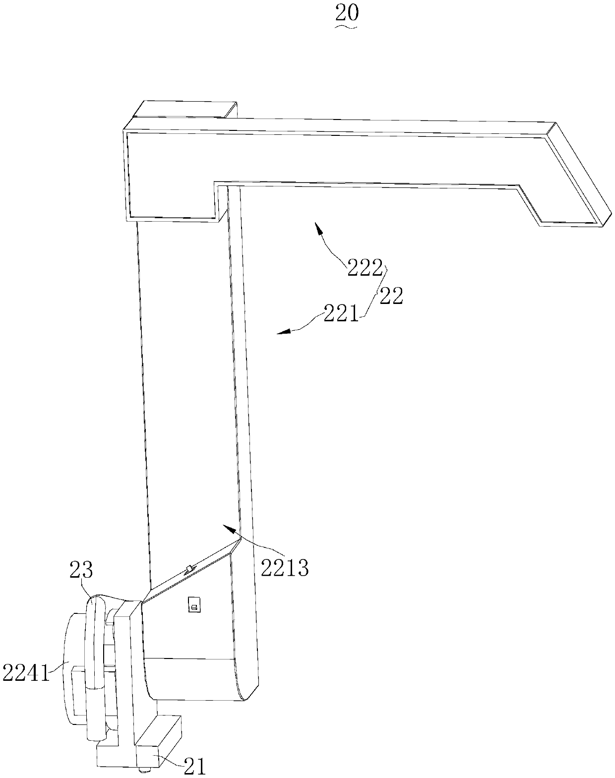 Automatic water return type tea table