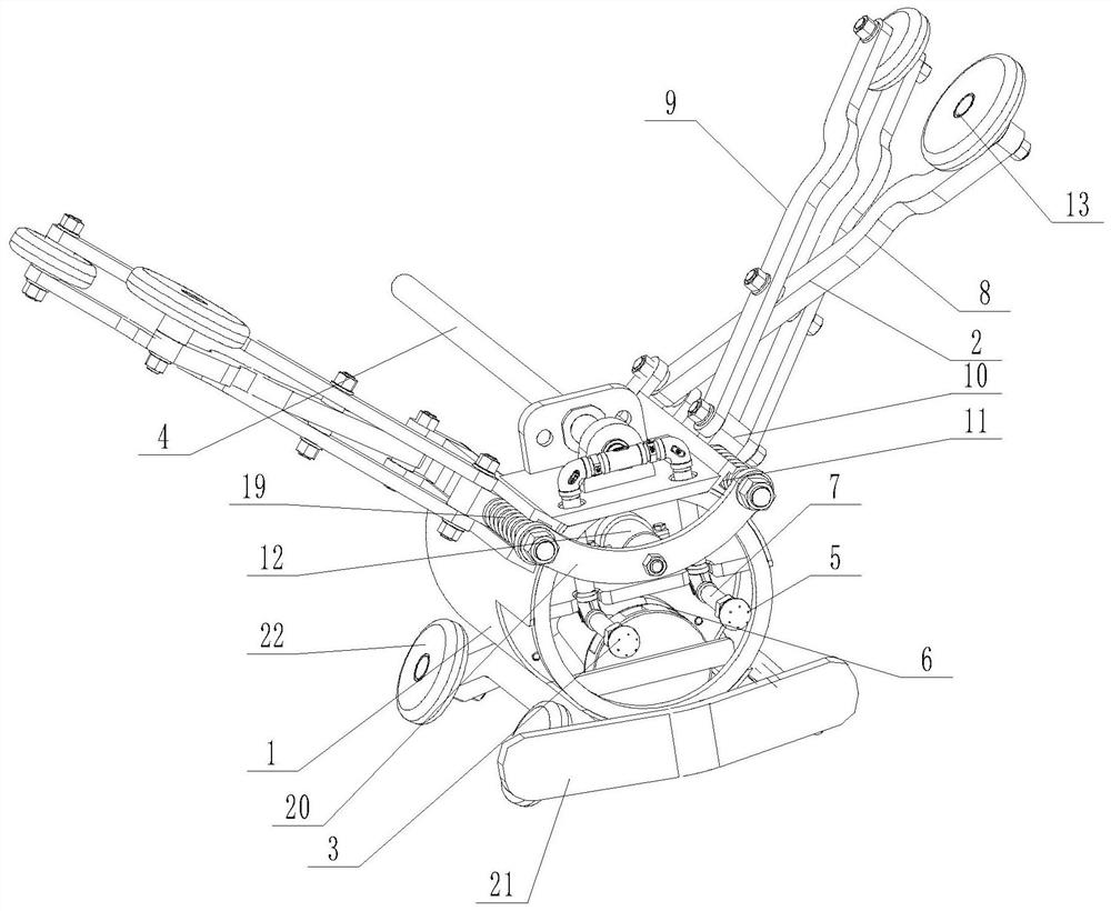 Crawling device in pipeline