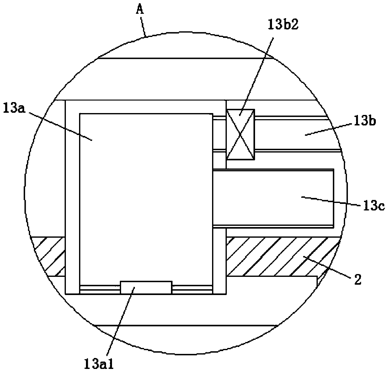 Waterproof roll production workshop waste gas treatment device and treatment process thereof