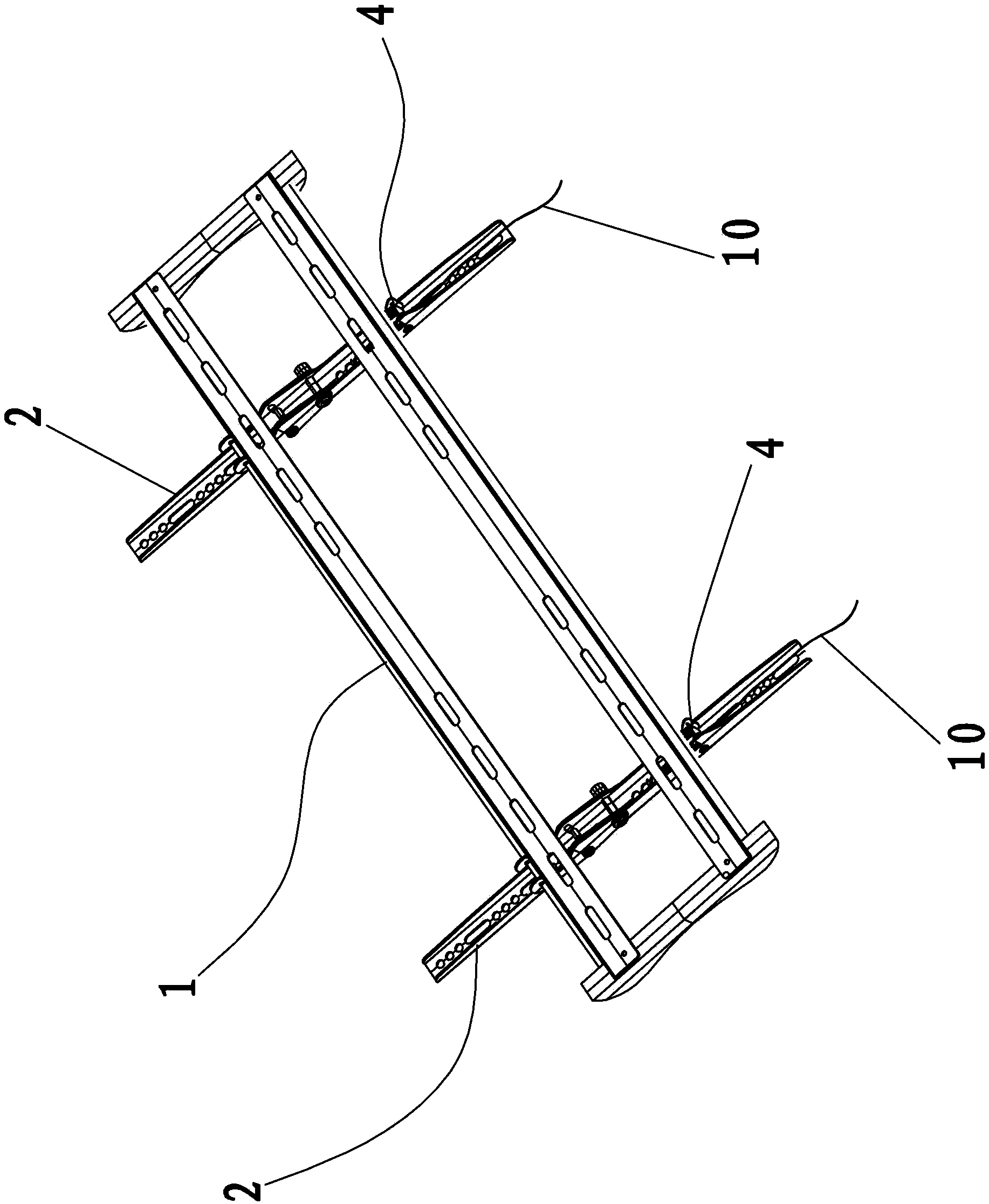 Wall rack for flat-panel television