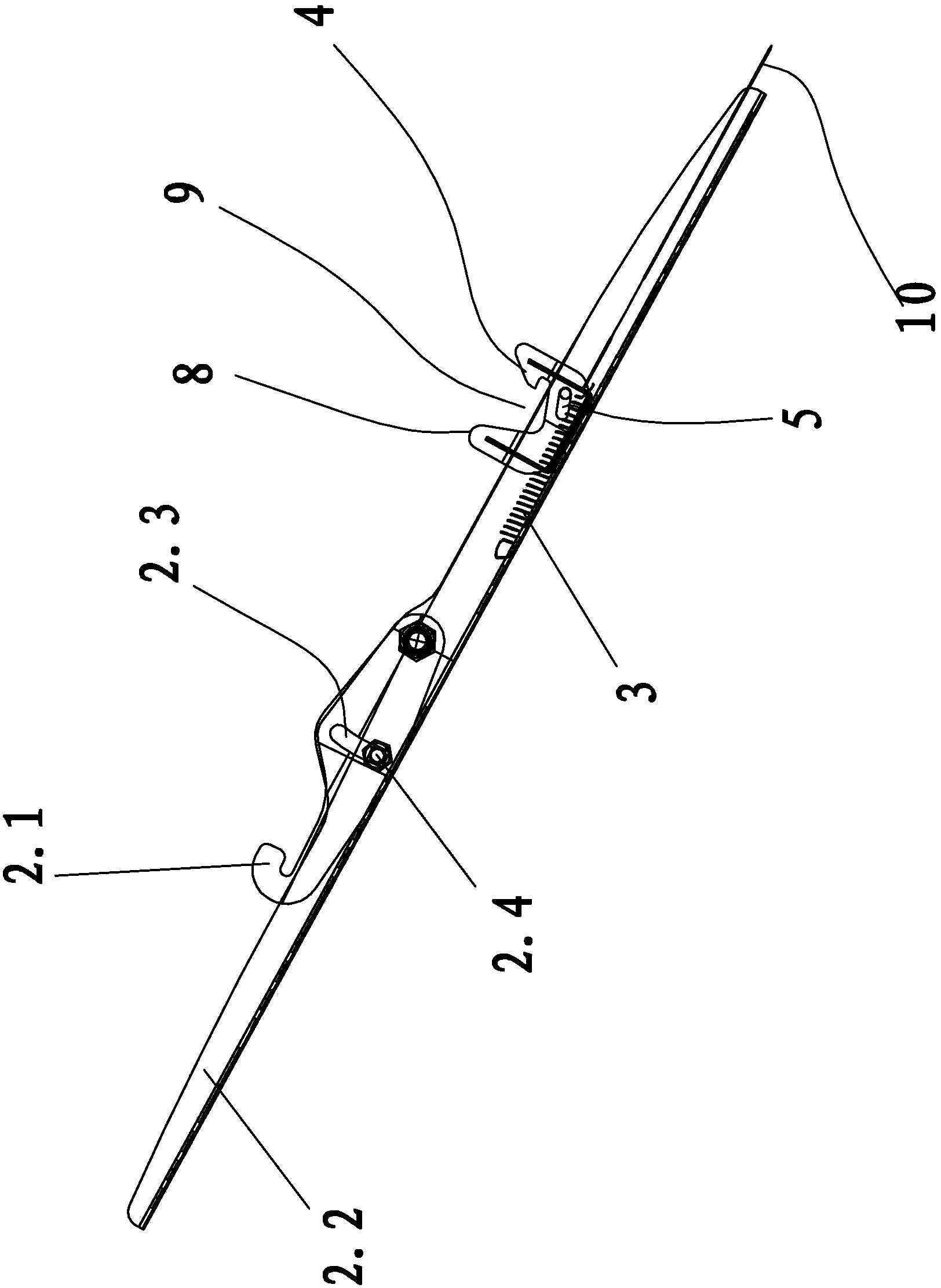 Wall rack for flat-panel television