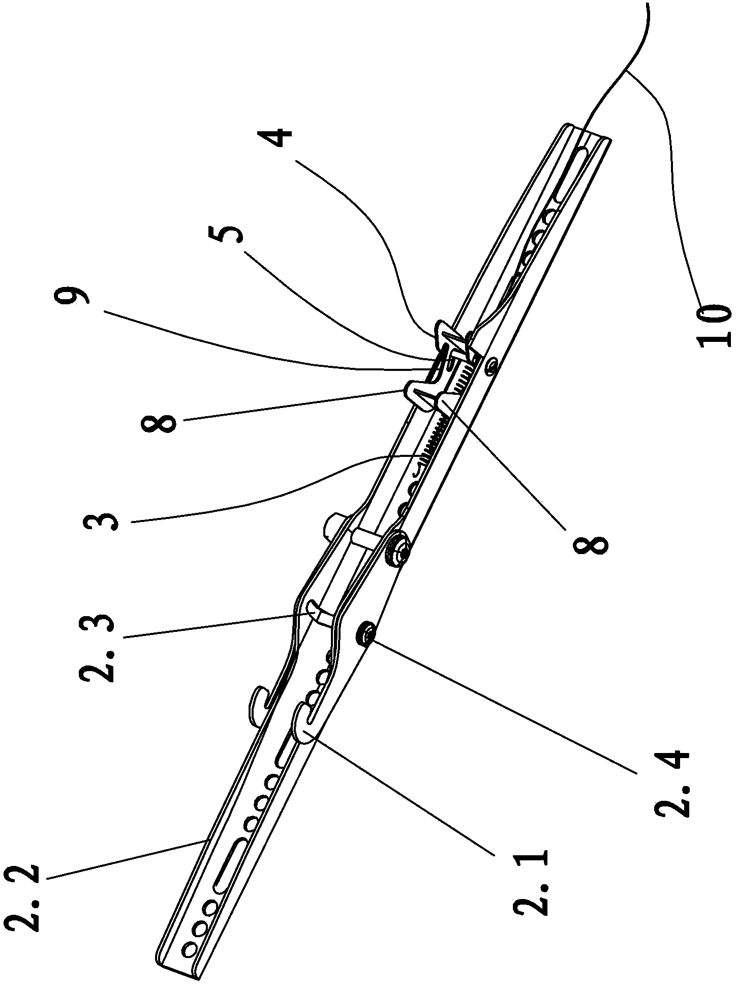 Wall rack for flat-panel television