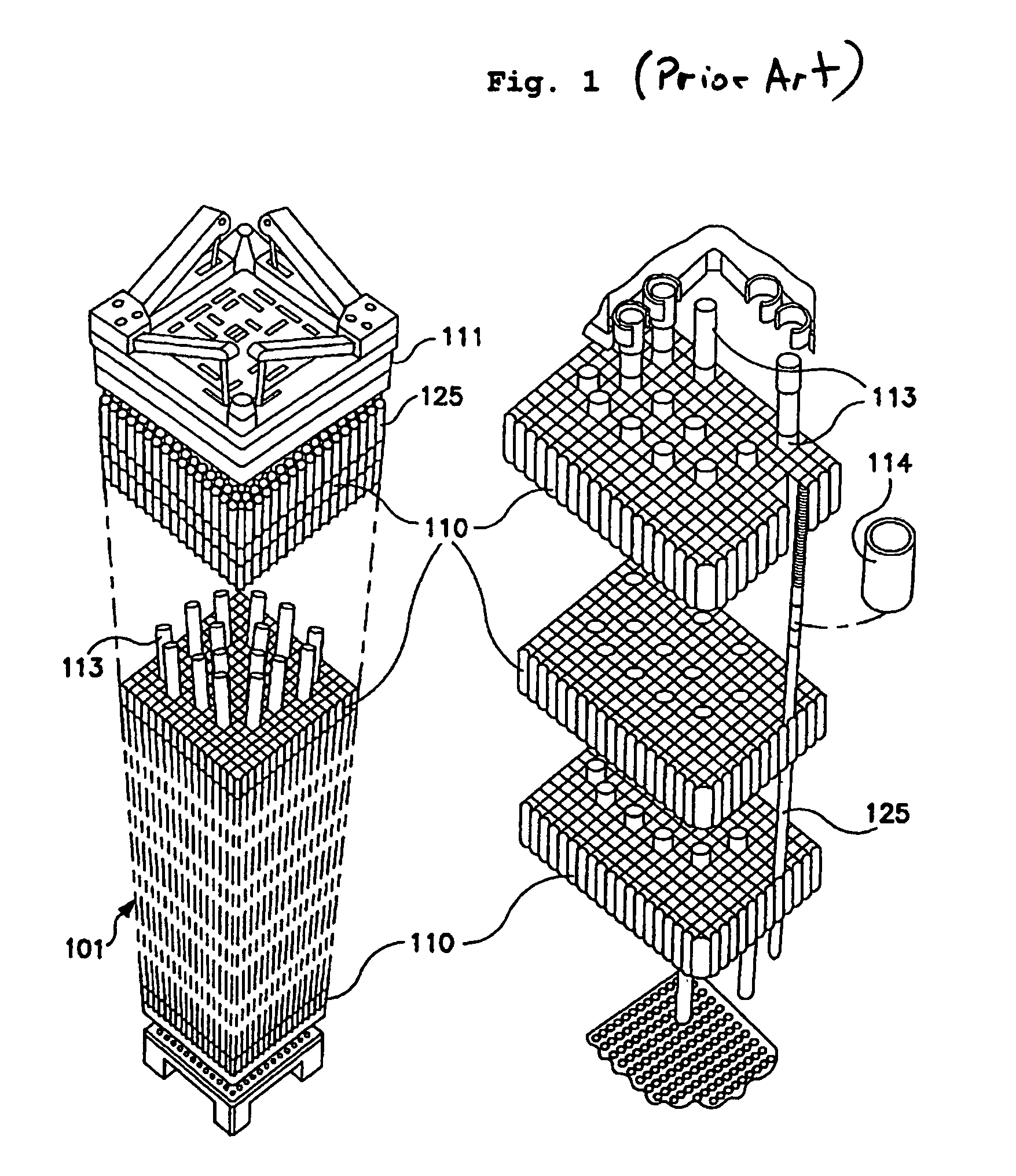 Spacer grid for nuclear reactor fuel assemblies