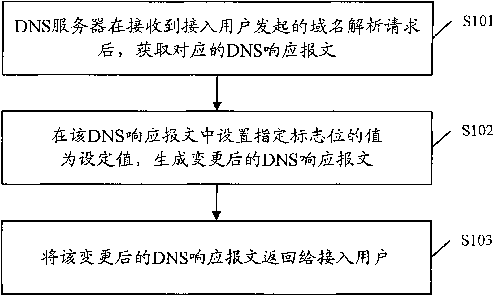 Domain name resolution method, DNS (Domain Name Server) server and system