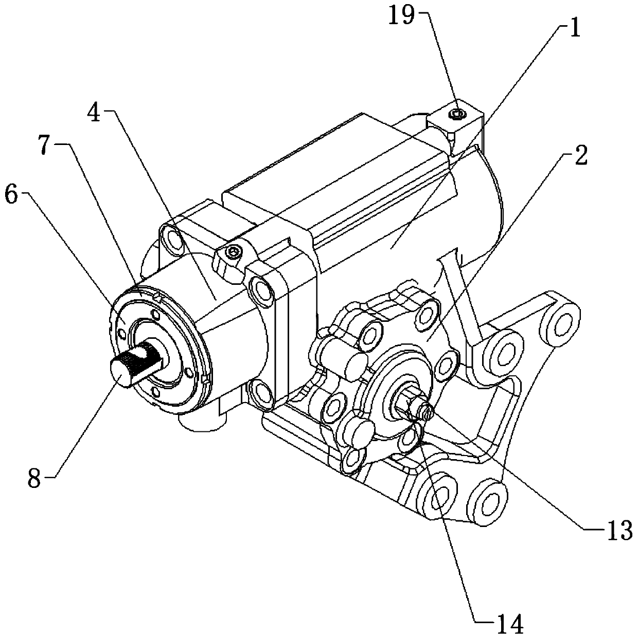 Internal circulation structure of screw and nut assembly for commercial vehicle