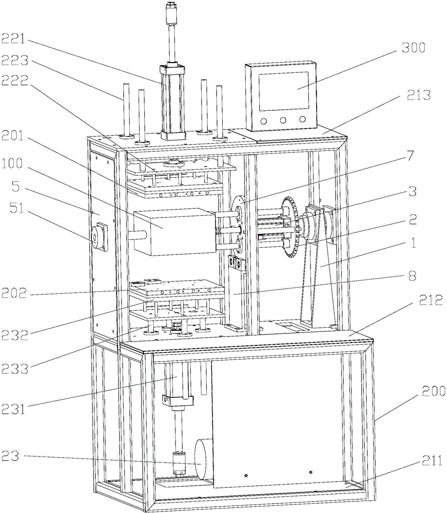 Turning hot-pressing molding machine