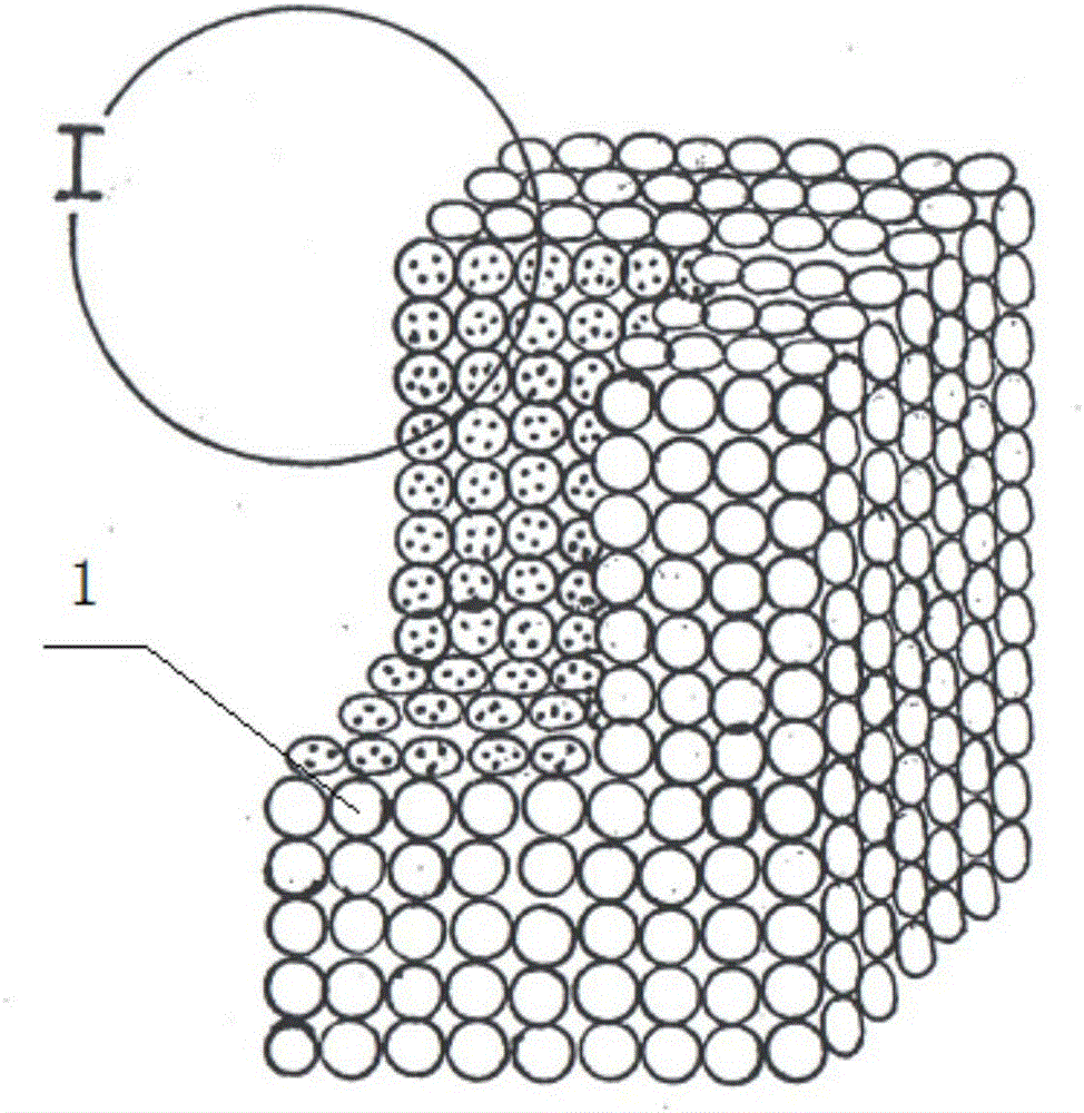 Porous solid material with micro nano-sized circulation pore diameter and preparation method thereof