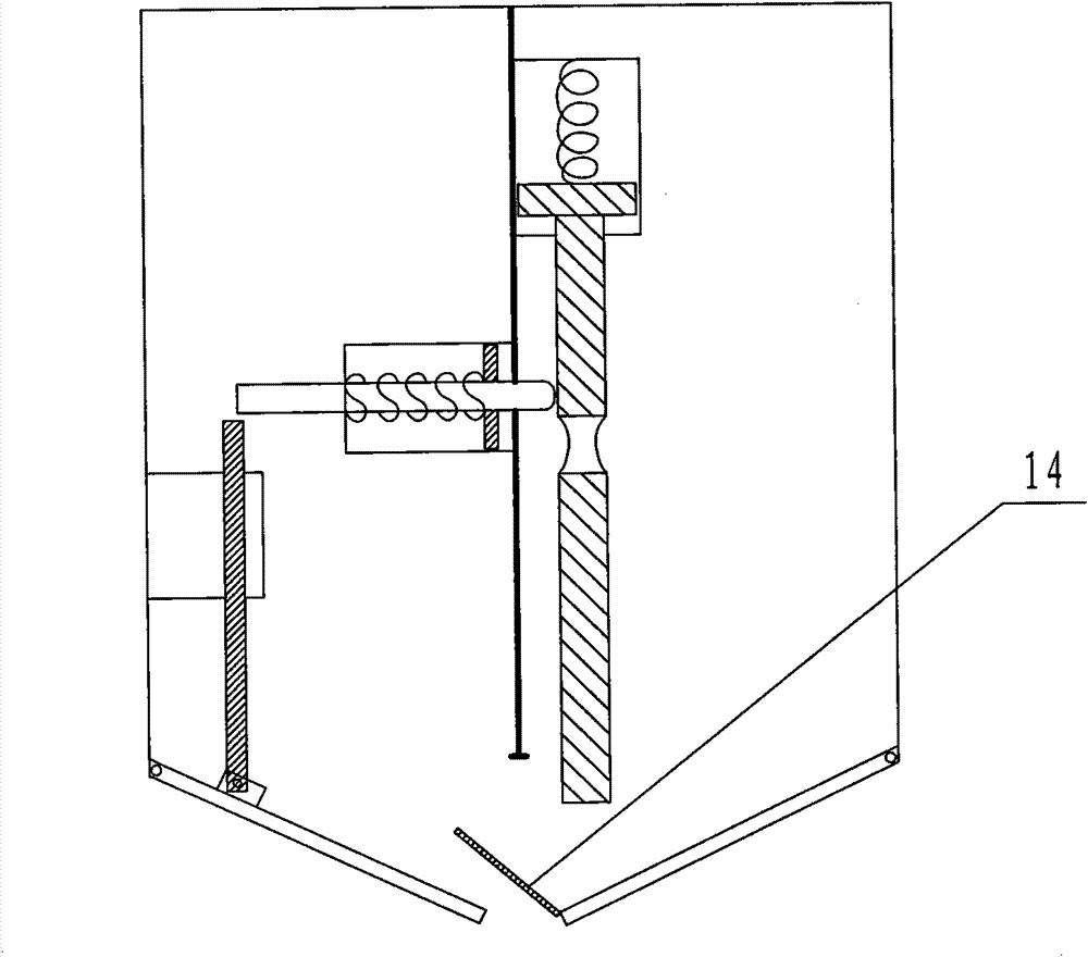 Hard locking device for high-voltage metering cabinet