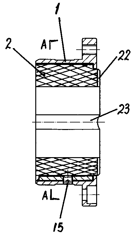 Sliding bearing assembly of magnetic pump and magnetic pump