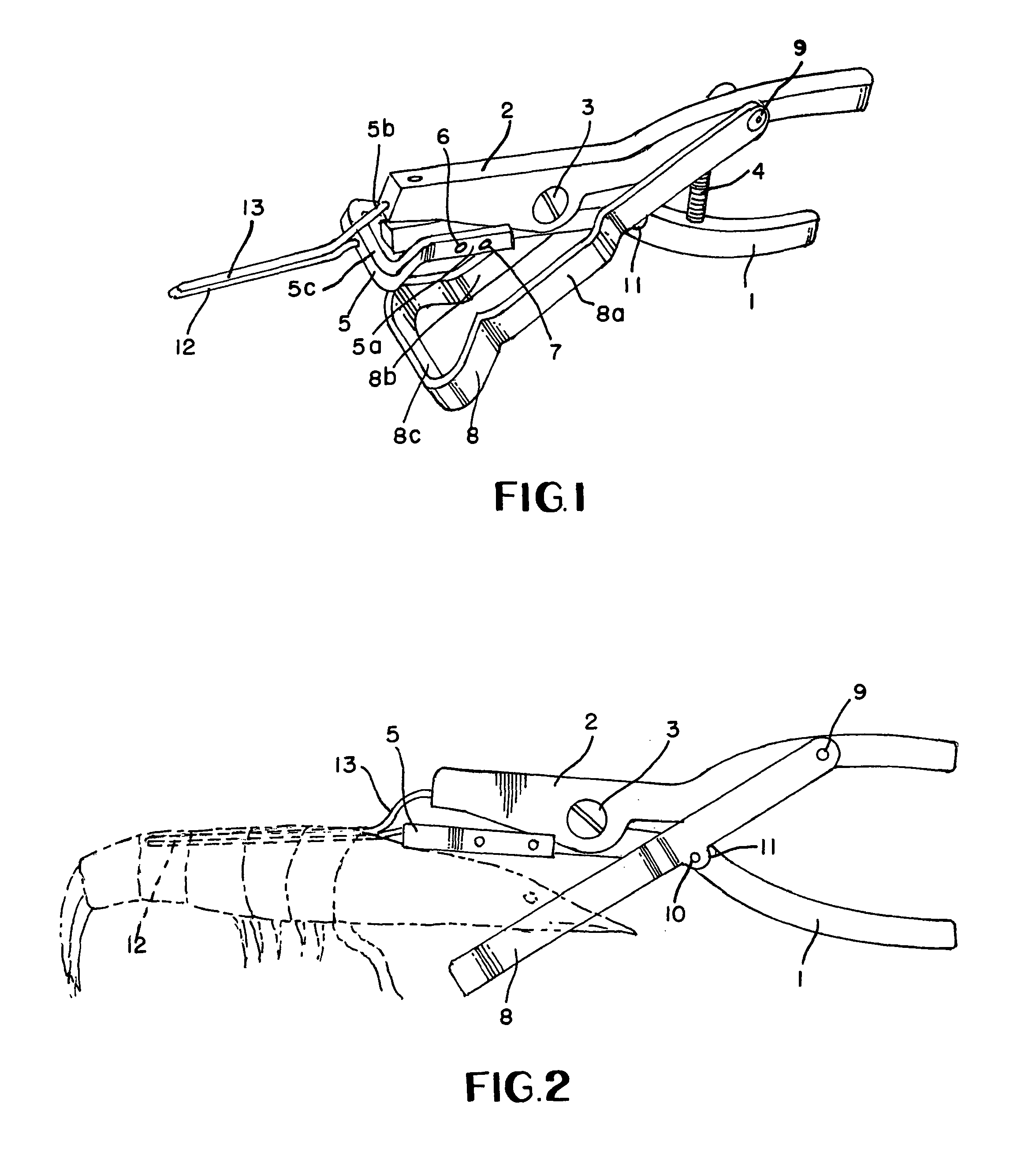 Shrimp peeling, deveining and head removal tool