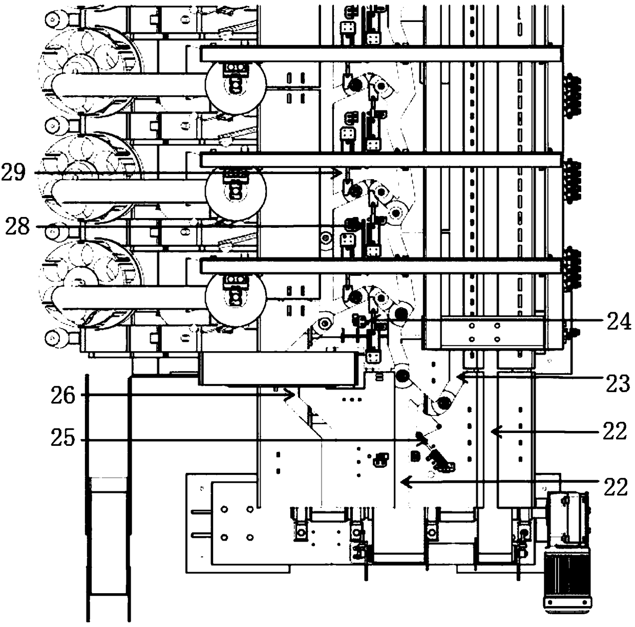 Automatic yarn feeding device for automatic bobbin winder