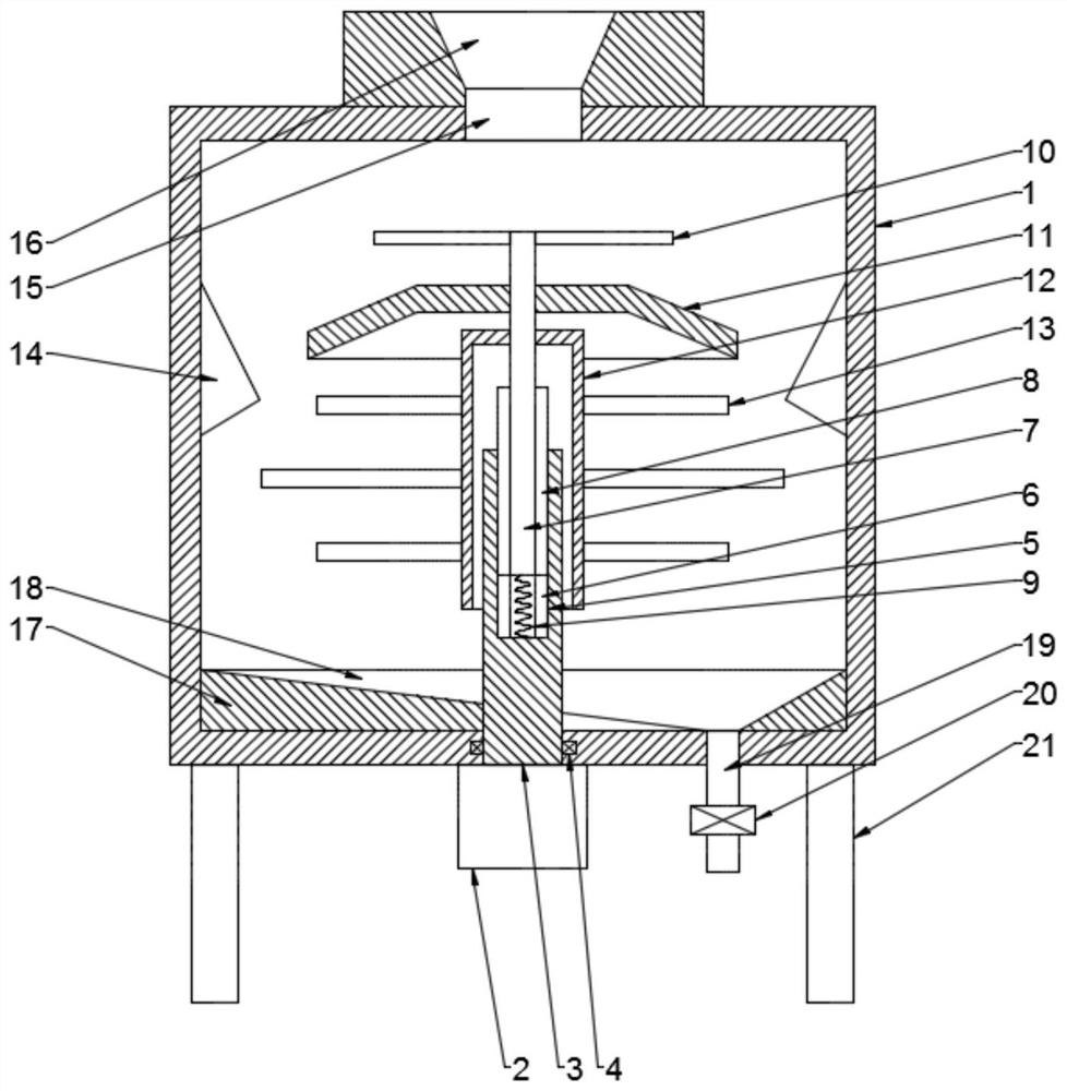 A ceramic waste crushing device based on aperiodic technology