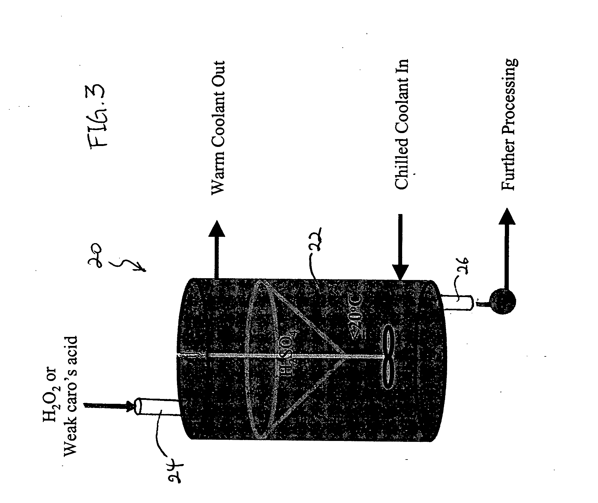 Method and apparatus for producing a peroxyacid solution