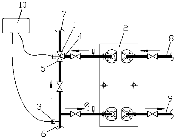 Intelligent constant temperature system for thermal spring water