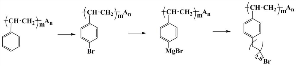 A kind of long side chain sebs base alkaline polymer electrolyte membrane and its preparation and application