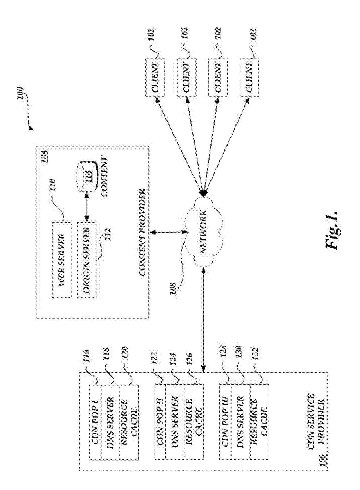 Point of presence management in request routing