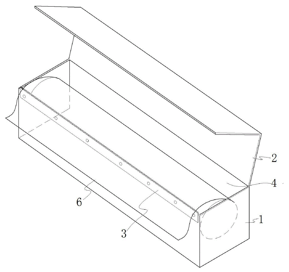 Aluminum foil paper cutting device