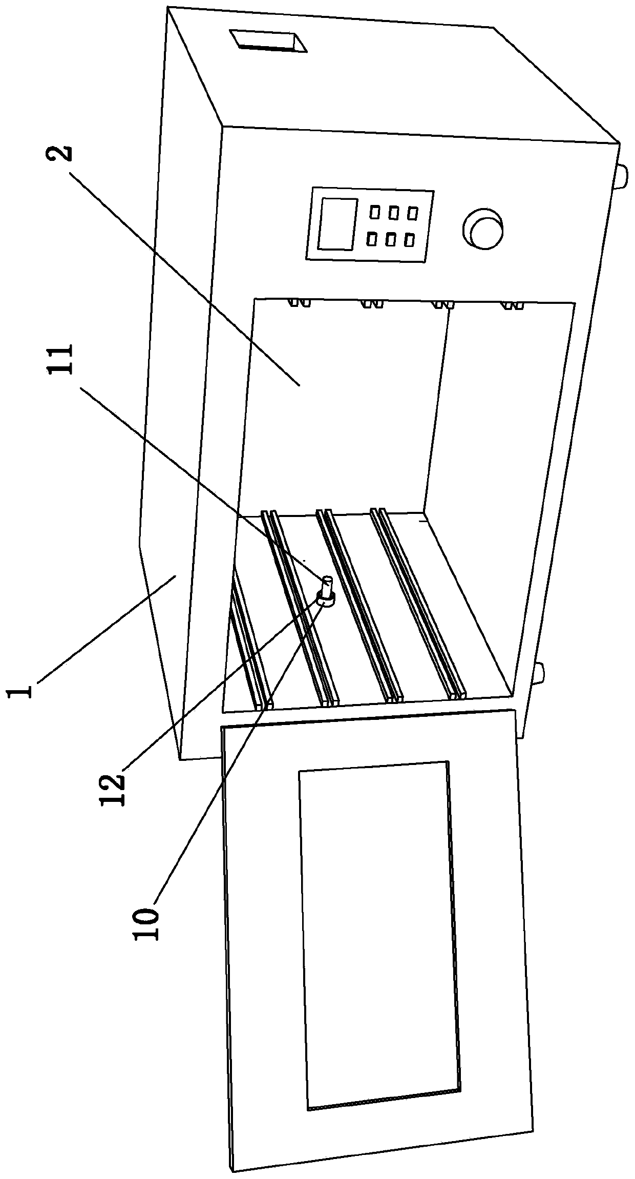 Steaming oven with rotary grill and using method of rotary grill