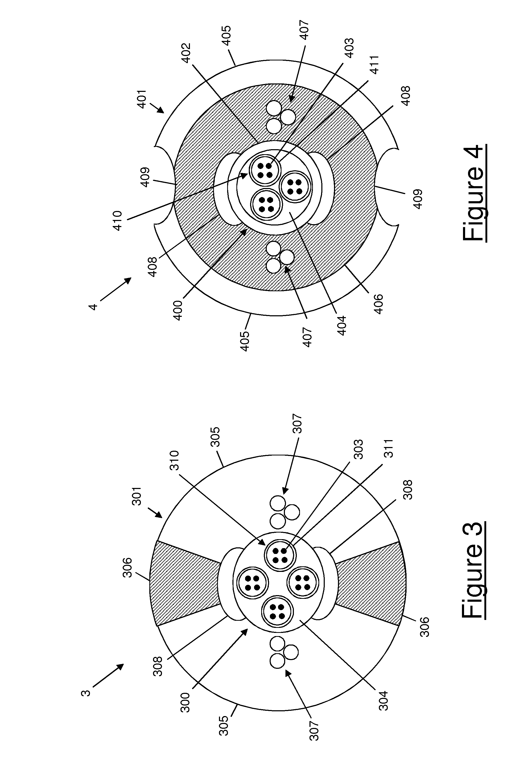 Optical cable for terrestrial networks