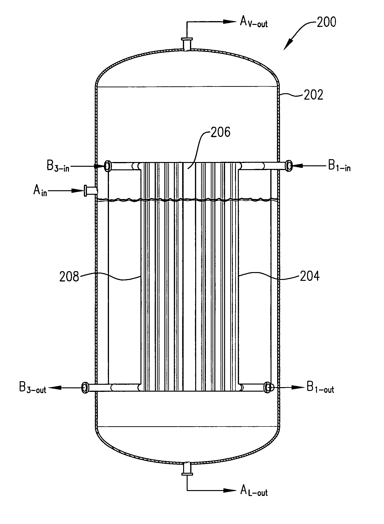 Vertical heat exchanger configuration for LNG facility