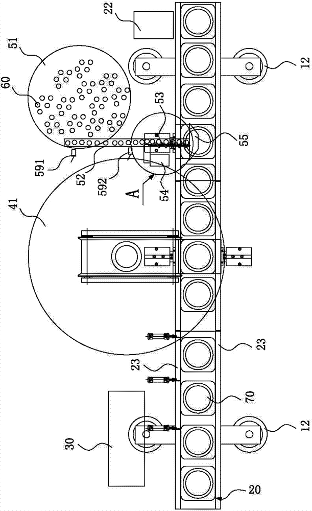 Regular particle material combination quantitative filling machine