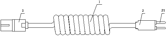 Novel male and female plug used for dust collector