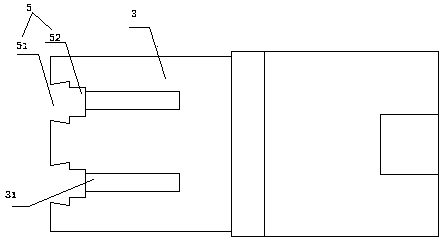 Novel male and female plug used for dust collector