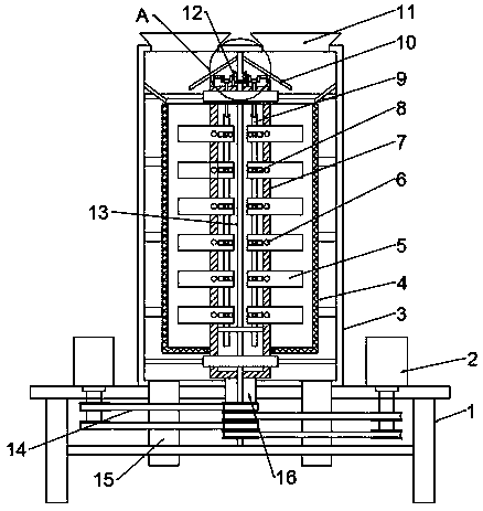 Vertical shaft multistage board hammer sand making machine