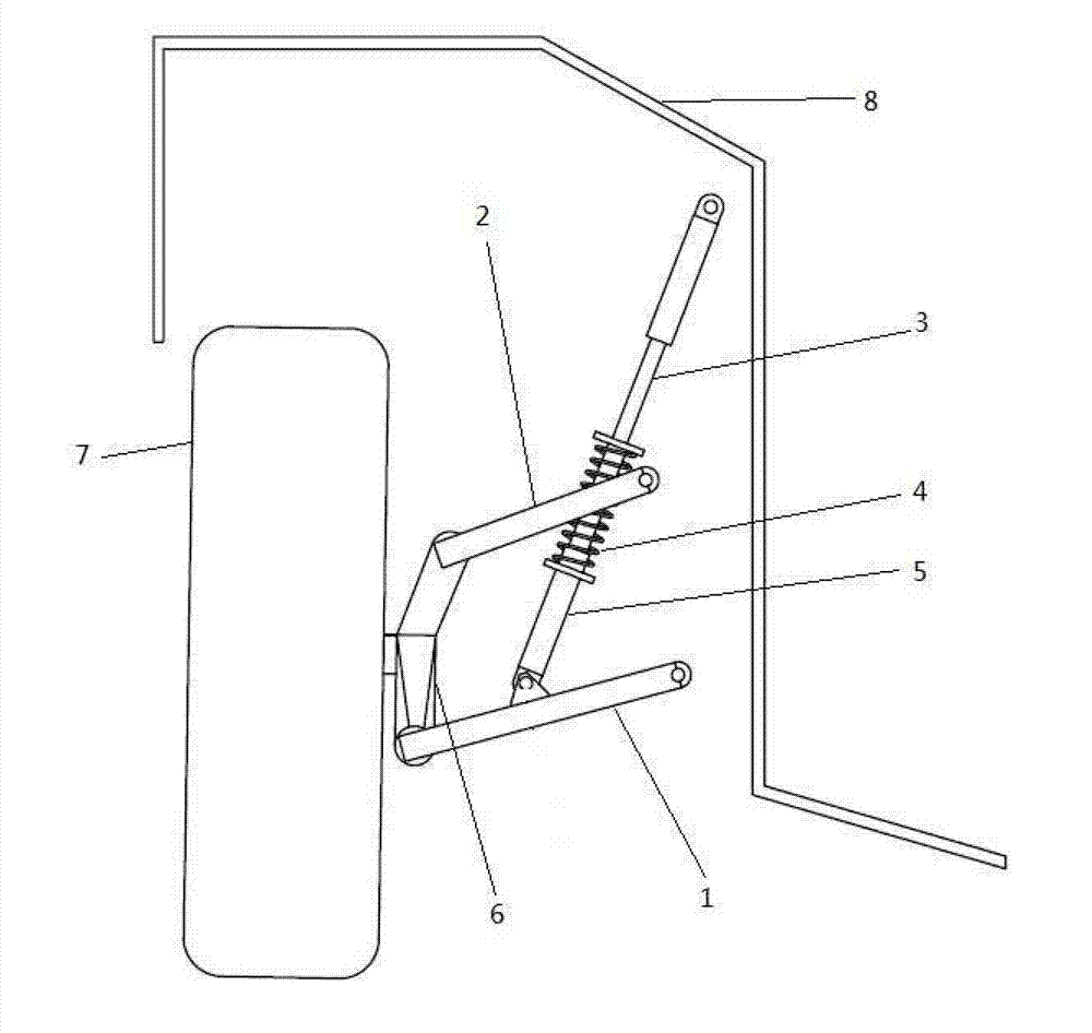 Electric retractable suspension system for amphibious vehicles