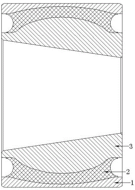 Rigidity-improved spherical hinge and method for improving rigidity of spherical hinge