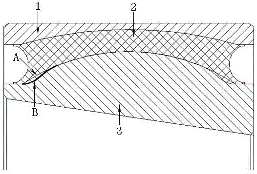 Rigidity-improved spherical hinge and method for improving rigidity of spherical hinge