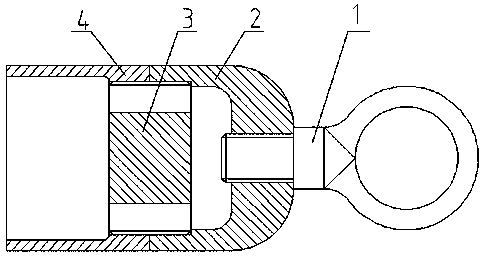 Bundle penetrating device for interior of post-tensioning method prestress corrugated pipe and construction method thereof