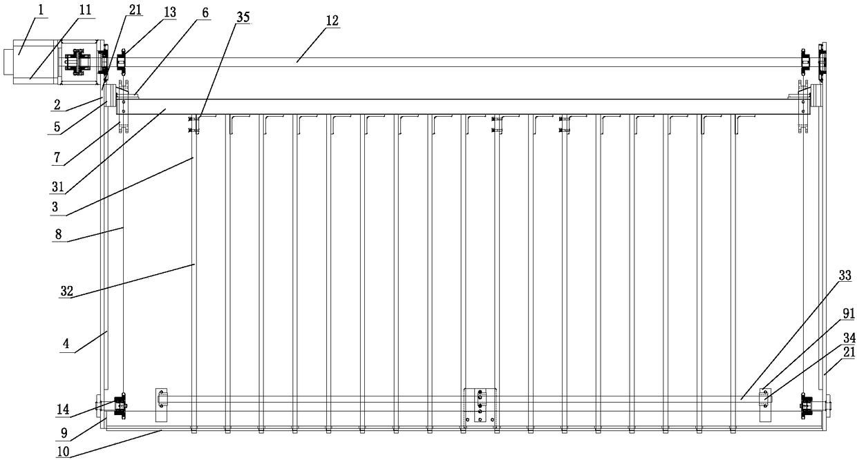 Paper receiving device for corrugated paperboard