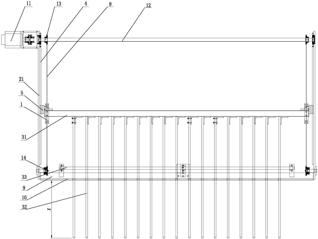 Paper receiving device for corrugated paperboard