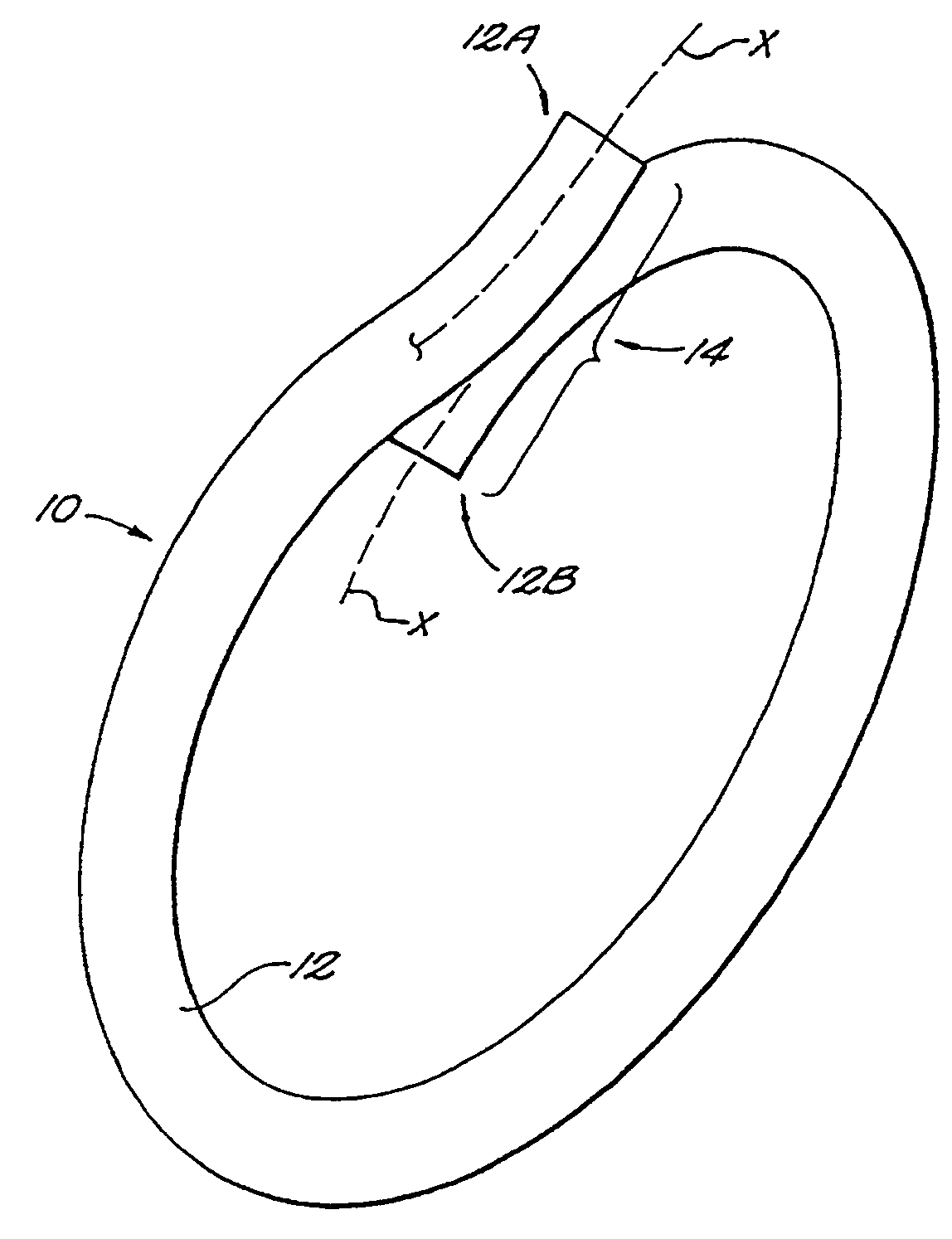 Fused loop of filamentous material and apparatus for making same