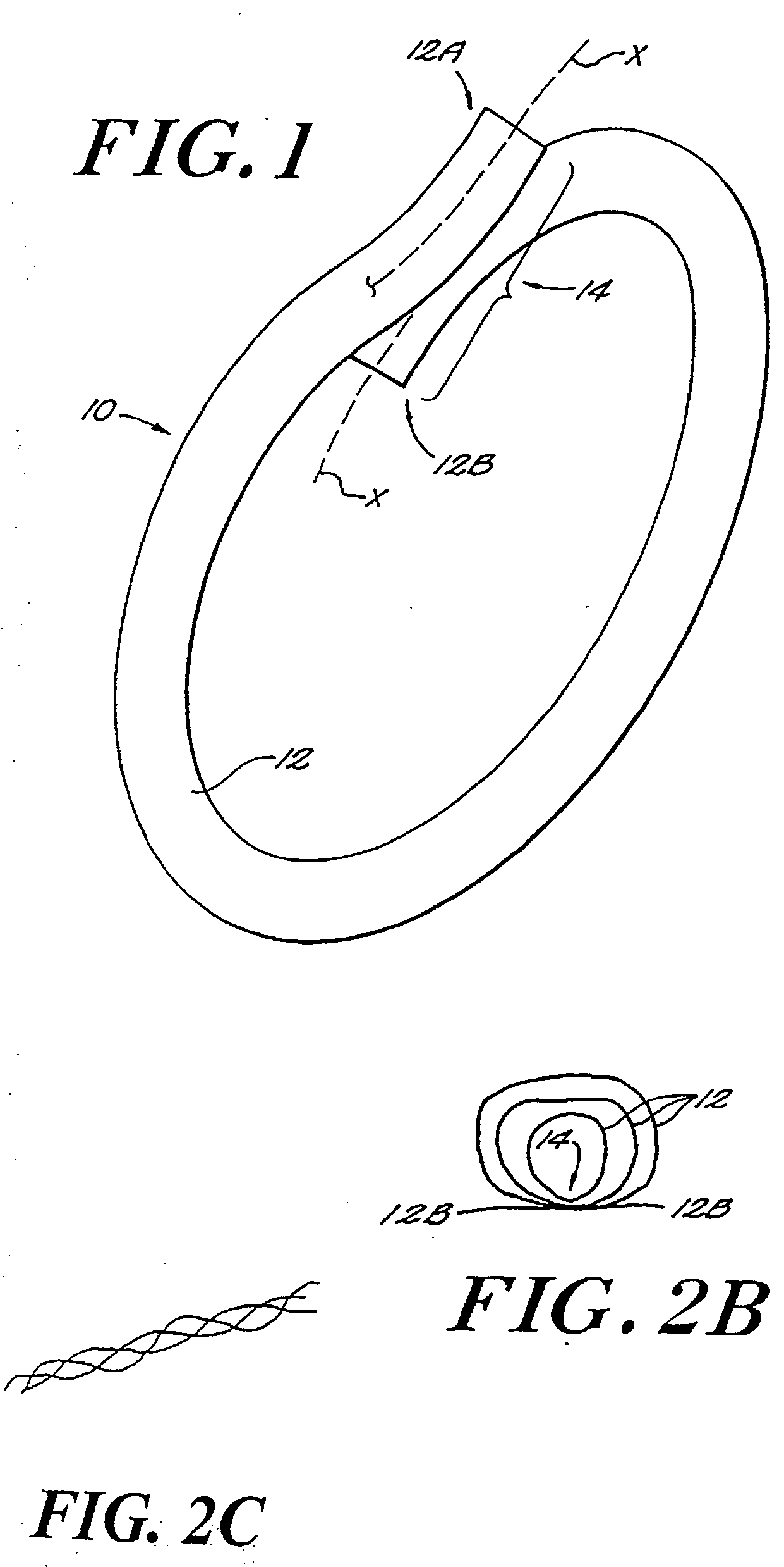 Fused loop of filamentous material and apparatus for making same