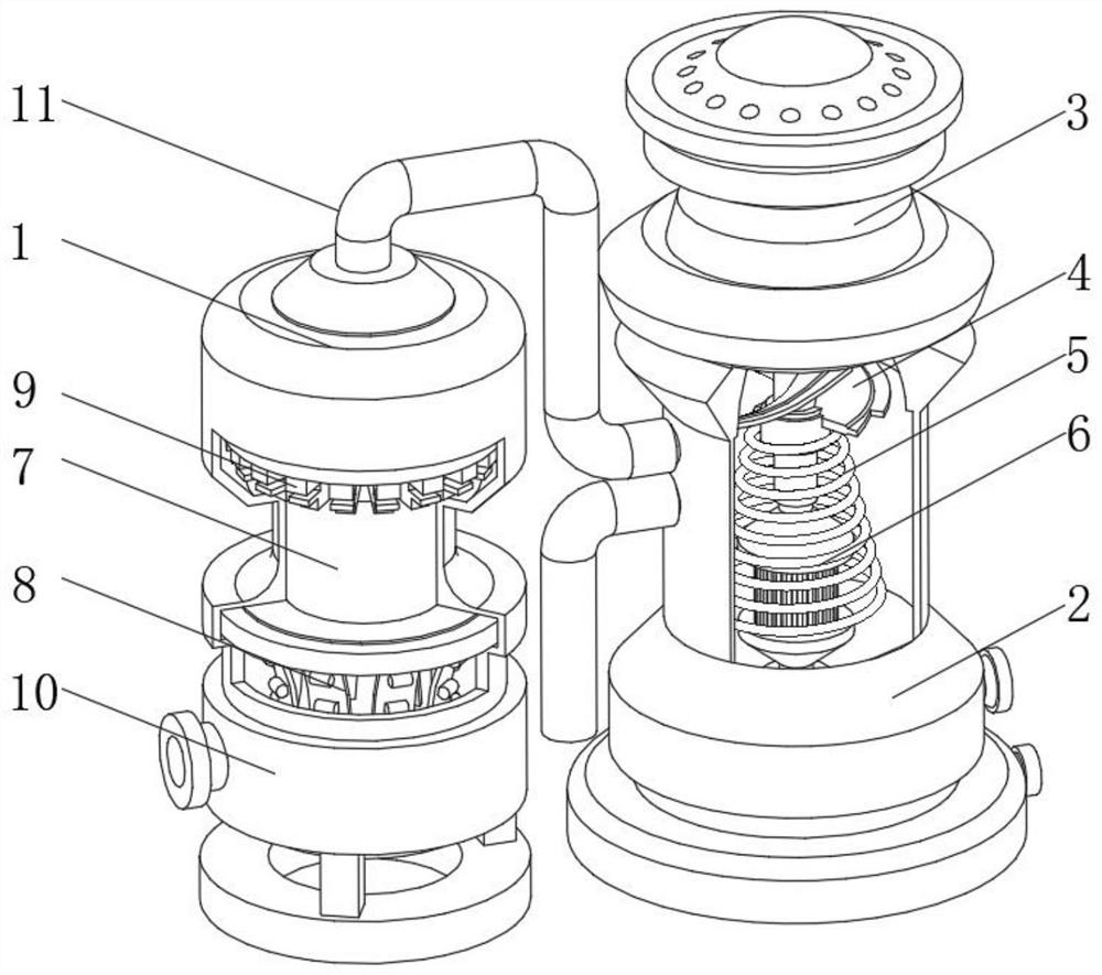 Rapid desulfurization and denitrification equipment for flue gas flow