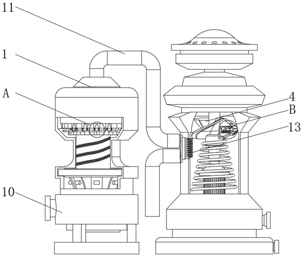 Rapid desulfurization and denitrification equipment for flue gas flow