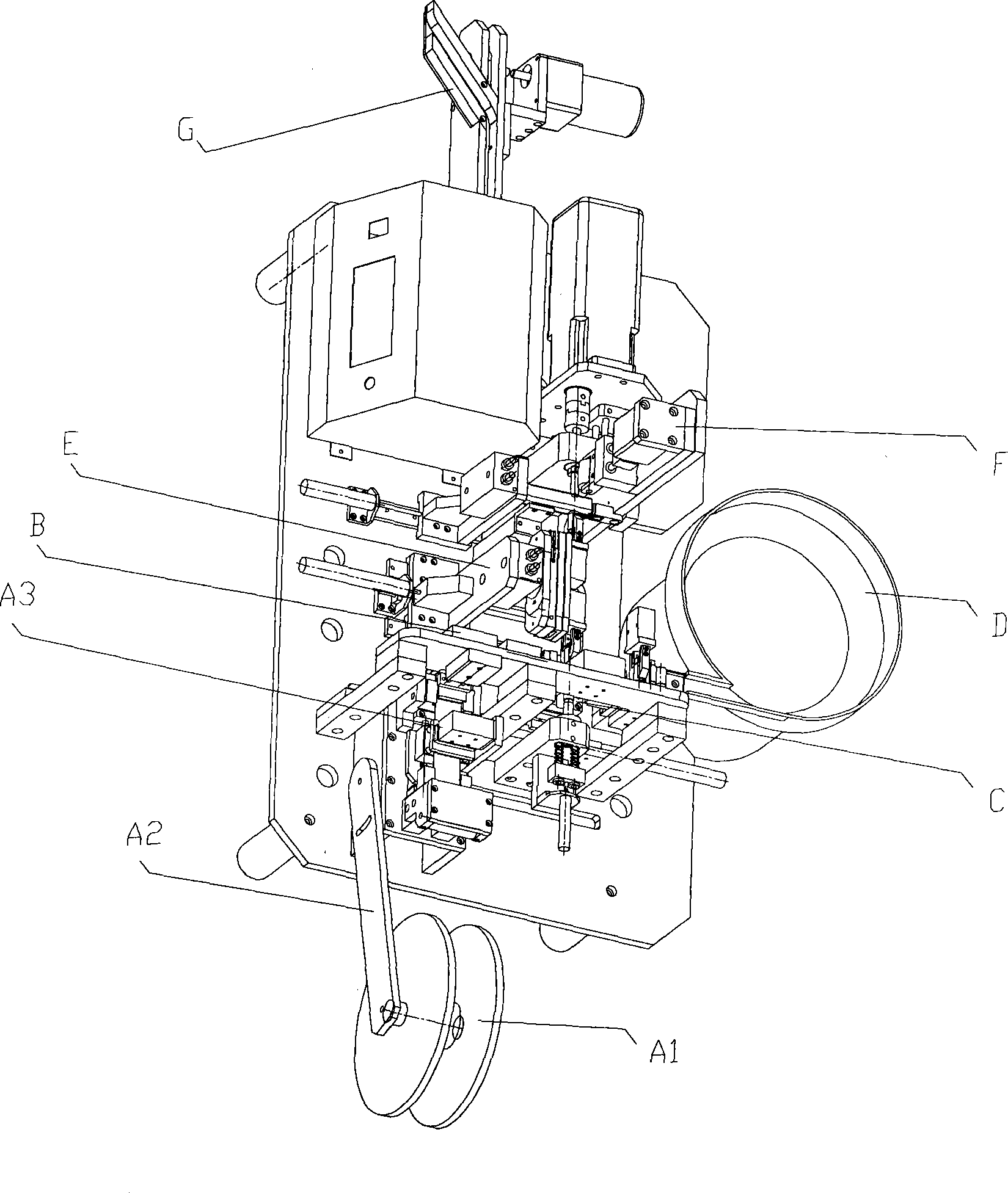 Lithium plate machining device