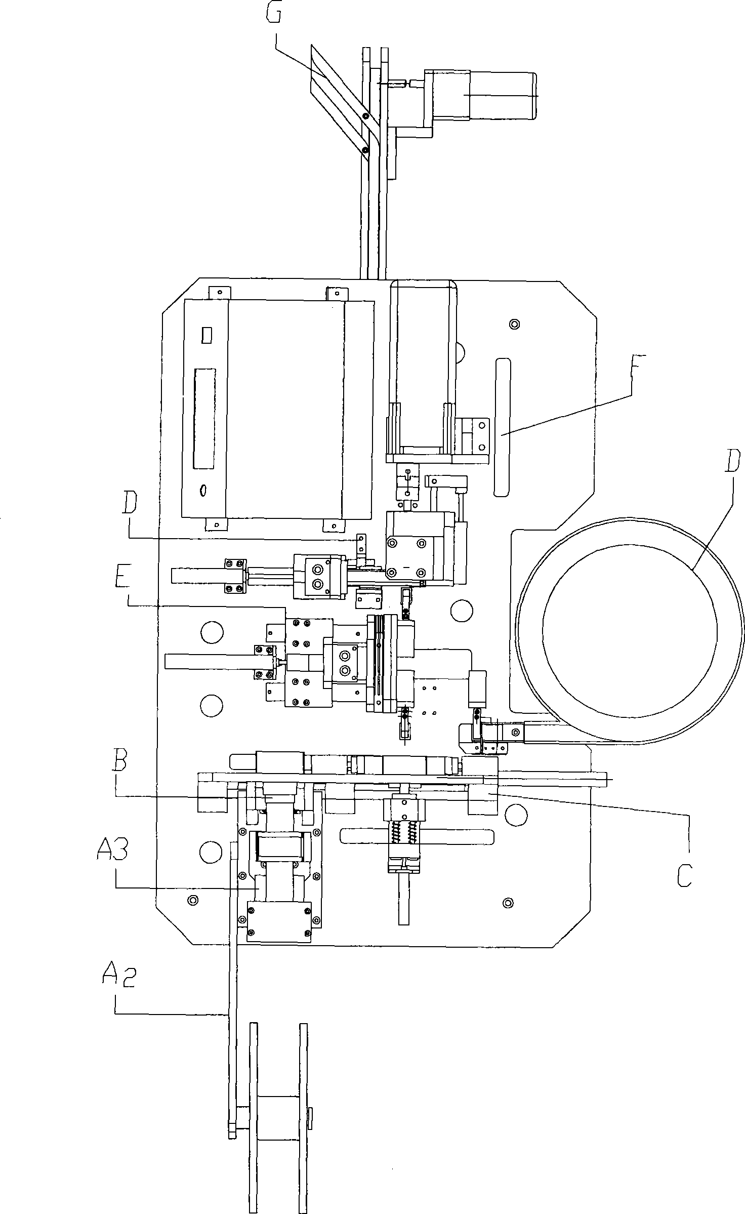 Lithium plate machining device