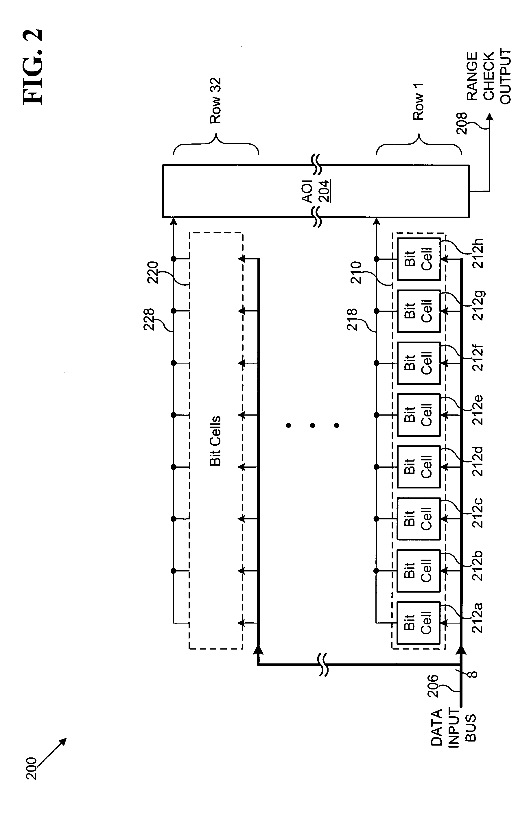 Range checking content addressable memory array