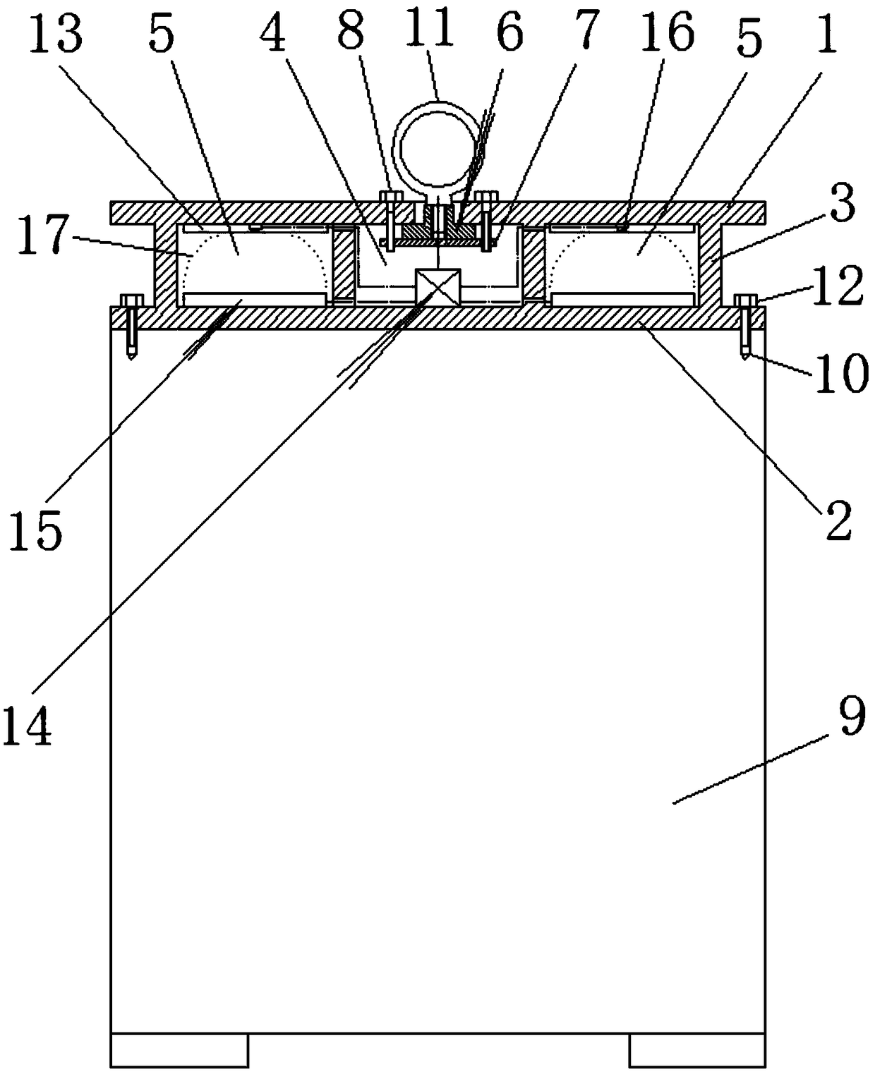 Lifting machine frame for electric welding machine