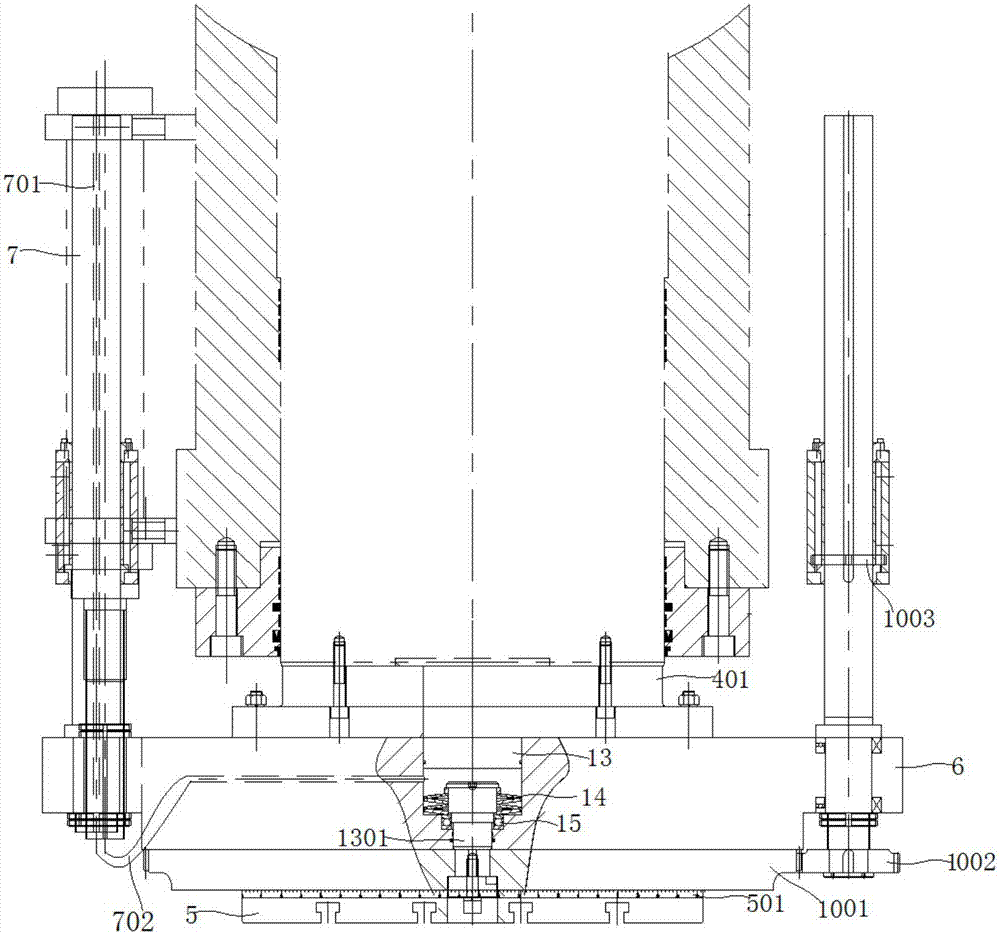 A large tonnage rotary mobile hydraulic press