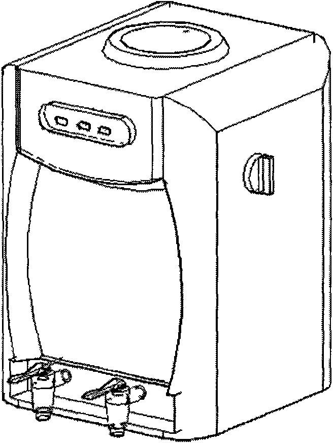 Hydraulic controlled electricity-saving multifunctional water dispenser